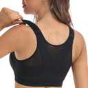 DotVol Women's Comfort Front Closure Back Support Full Coverage Non Padded Wirefree Everyday Bra (34DD)