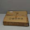 Swivel TV Tray Side Table Adjustable Height Couch Tables for Small Space Folding C Shaped End Table with 360Rotating 180Flip Top Sofa Laptop Pedestal Tables for Living Room Bedroom Bedside (Brown)