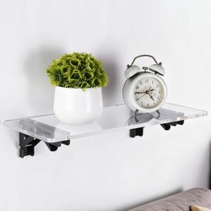 EMCOMS Foldable Floating Shelves for Wall,20" L x 8" W Wall Shelves for Decor Storage