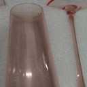 Pink Champagne Flutes Glass set of 6-8oz Champagne Glasses- Stemmed Coupes Reusable - Colored Champagne Glasses For For Birthday Party Wedding Anniversary-Mothers Day Gifts