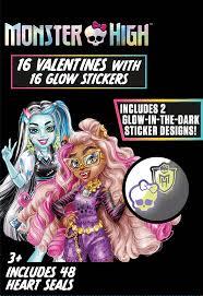 EXCHANGE CARD MONSTER HIGH GLOW STICKERS 3 PCS