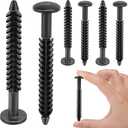26 Pcs Vinyl Shutter Fasteners,3 Inch Window Shutter Screws Window Panel Pin,Black Shutter Spikes Anchors for Installing Decorative Exterior Vinyl Shutters