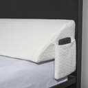 Vekkia Queen Bed Wedge Pillow for Headboard Gap/Mattress Gap Filler/Headboard Pillow/Bed Wedge Gap Filler,Stop Loosing Your Pillows (Queen(60"x10"x6"), White)