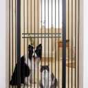 55" Extra Tall Pet Gate, 29"-40" Wide Tall Dog Gate, Black