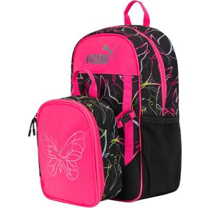 PUMA Unisex Kid's Colony Lunch Kit & Backpack Combo, Knockout Pink, Medium