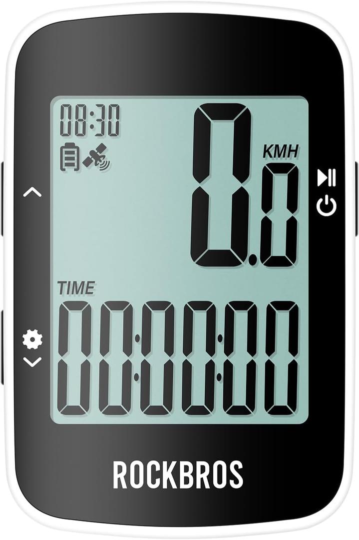 ROCKBROS Bike Computer Bike Speedometer GPS Wireless Cycling Computer with Bluetooth, IPX7 Waterproof,600mAH Battery and 2.3" Large Display