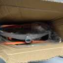 Multifunction 3-in-1 Broom and Dustpan, Silicone broom Squeegee and Scrub Brush Set with Long Adjustable Handle for Indoor & Outdoor Sweeping and Scrubbing, Ideal for Pet Hair, Liquids Spills and Dirt (Orange and Grey)