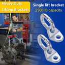 7100 Engine Lift Bracket 5,500 lb Capacity Engine Lifting Brackets for Using with Engine Hoist Leveler and Lifting Sling Rigging Engine Stand (Pack 2)
