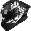 Crown Racing Motorcycle Helmets, Full Face Motorcycle Street Bike Helmet, DOT Approved Model-LW600, Large
