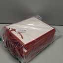 Silkfly 24 Pcs Wedding Paper Gift Bags with Handle 9x7x3.15'' Thank You Gifts Bags with Ribbon Bow Bridal Shower Gifts for Baby Shower Graduation Holiday Birthday Party Supplies (White,Red)