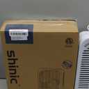 shinic 10" Tabletop Box Fan for Bedroom, 2 Speeds, Quiet Table Fan with Strong Airflow, Energy Efficient Small Box Fan, Portable Kitchen Exhaust Fan for Bedroom Bathroom Office Dorm Workshop, White (Single Units)