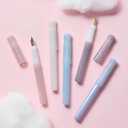 Pilot Kakuno Fountain Pen Madoromi Color Series, Gold (Smiley Face) Medium Nib, Perfect for Beginners and Creative Expression, Ivory, PFKA-1MDIM