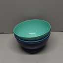 US Acrylic Vista Durable Plastic Salad and Serving 10-inch Bowls | Set of 4 in Coastal Colors | Reusable, BPA-free, Made in the USA | 135 oz. capacity