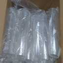 50 Pack 65ML Plastic Test Tubes with Screw Caps Plastic Candy Tubes Clear Bath Salt Tubes Gumball Tubes Container Vials for Candy Bath Salts Spices Party Favors