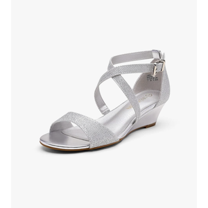 DREAM PAIRS Women's Low Wedge Sandals Ankle Strap Heel Sandal Open Toe Wide Dress Summer Shoes Size 10