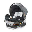 Chicco KeyFit 30 ClearTex Infant Car Seat and Base, Rear-Facing Seat for Infants 4-30 lbs., Includes Infant Head and Body Support, Compatible with Chicco Strollers, Baby Travel Gear, Pewter/Grey