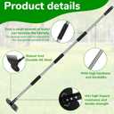 Garden Weed Tool,Portable Gardening Weeder Tool,63" Weeding Tools Gardening long Handle,12-Claw Steel Head Design - Easy weeding without bending or squatting down,Suitable for farm planting,gardening
