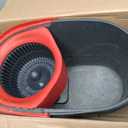 O-Cedar EasyWring Microfiber Spin Mop, Bucket Floor Cleaning System, Red, Gray, Standard