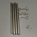 Kemmie 16-56 Inch Curtain rods, 1 Inch Diameter Splicing and Telescoping Structure Window Treatment Rods Set Adjustable Drapery Rods Heavy Duty Pole, Matte Nickel