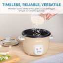 AROMA Mini Rice Cooker, 2-Cup (Uncooked) / 4-Cup (Cooked), Grain Cooker, Soup Maker, Oatmeal Cooker, Auto Keep Warm, 1 Qt, Milk Tea color