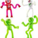 4Pcs Christmas Pop Tube Sensory Toys,Grenn Monster Telescopic Suction Fidget Toys for Kids Toddler with ADHD or Autism,Christmas Stocking Stuffers Party Favors Gifts Idea for Boys Girls