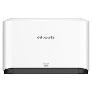 DUTYWORKS Paper Towel Dispenser Wall Mount, Multifold Paper Towel Holder Adhesive Hand Towel Dispenser for Bathroom Kitchen Commercial, White