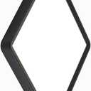 20 Inch Square LED Flush Mount Ceiling Light, 50W, 5000LM 3000K/4000K/6000K CCT Selectable, Large Square LED Flat Panel Ceiling Light Fixture for Bedroom,Kitchen,Living Room (Black 1PK)