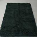 OLANLY Bathroom Rugs 30x20, Extra Soft Absorbent Chenille Bath Rugs, Rubber Backing Quick Dry, Machine Washable Bath Mats for Bathroom Floor, Tub and Shower, Home Decor Accessories, Blackish Green