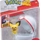 Pokmon PKW2659 - Clip'n'Go Pokball - Pichu & Premier Ball, Official Pokball with Detailed 5 cm Figure