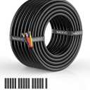 NAOEVO 12 Gauge Wire 3 Conductor Electrical Wire, 12 AWG Stranded PVC Cord, 12V Low Voltage/Tinned Copper/Flexible Cable for Automotive Wiring, Lamp Cord, Marine Cable (30FT)