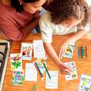 Fancy Land End of Year Students Gifts from Teacher 24 Sets Have a Great Summer Postcards Color Your Own Summer Cards and Crayons Bulk for Kids Preschool Classroom Art Projects Party Favor Supplies