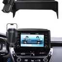 PZK Car Phone Mount for 2019-2025 2026 Toyota Corolla/Corolla Hatchback /2022-2025 2026 Corolla Cross Accessories 8-inch Screen Auto Lock Car Phone Holder 360 Rotation Not Affect Vent Phone Cradles