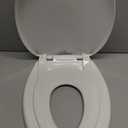 Little2Big Toilet Seat with Built-In Toddler Potty Training Seat, Slow Close, Easy to Install, Made in USA, ELONGATED, White