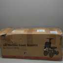 All Terrain Knee Scooter for Adults, Foldable Rolling Knee Scooter with DIY Stickers & Shock Absorber, Steerable Knee Walker for Broken Foot, Ankle Injuries & Surgery, Better Crutch Alternative (Cool Black)