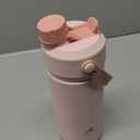 POWCAN 18 oz Insulated Water Bottle with 2-in-1 Straw and Spout Lid, Keep Cold 24H, Leak-Proof, Fits in Car Cup Holder, Stainless Steel Water Bottle for Sports, Travel, and School (Cotton Candy)