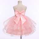 IMEKIS Toddler Kids Girls Fairy Dress Sparkle Sequins Tulle Pageant Party Birthday Princess Outfit 9-10 Years, Pink