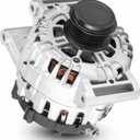 120 Amp New Alternator Fit for Buick Regal 13-14 2.4L, 11-13 2.0L, 12-17 2.4L, for Chevrolet Equinox 10-17 2.4L, for GMC Terrain 10-17 2.4L, for Saab 9-5 2011 2.0L, 1202330, 1204650, 95515960, 9551989
