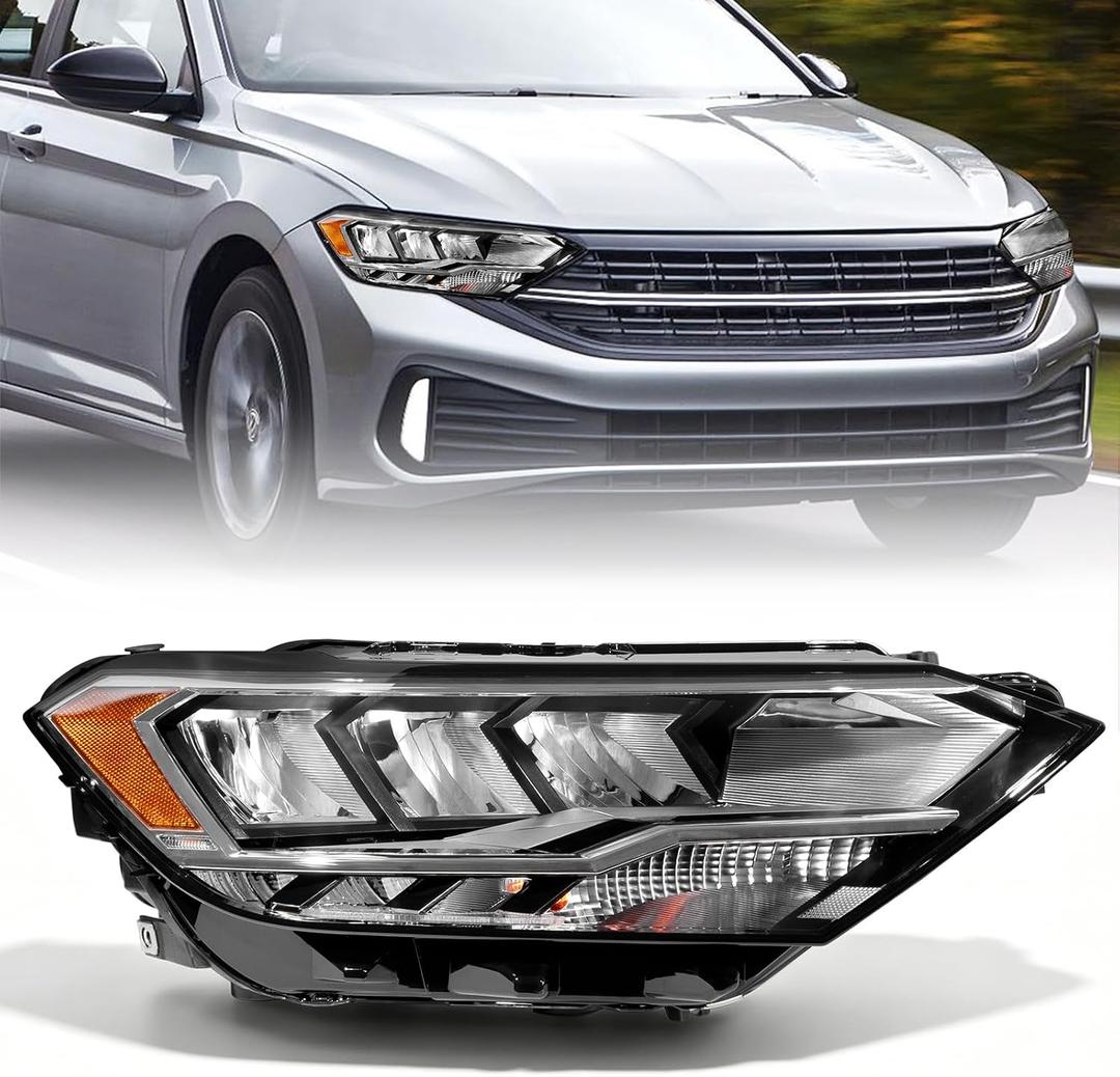 Zhaoyang Headlight Assembly Compatible with 2019-2023 Volkswagen Jetta