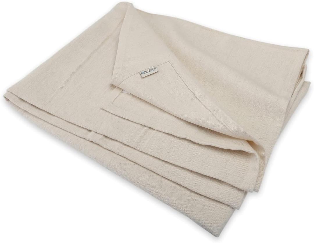Core Asana Yoga Blanket White Meditation Throws | Winter Shawl Yoga Asanas Pranayama and Meditation Gifts | Premium Cotton Blankets 100% Pure Cotton Blanket