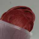 morvally 27.6 Inches Long Red Wig with 2 Ponytails - Anime Cosplay Wigs for Halloween Costume Party (Red, Small Head)