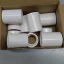 10PCS 3/4" PVC Pipe Fitting Coupling Connector Adapter Slip (Socket x Socket) Schedule 40 White Color