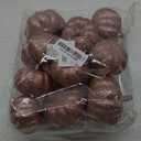 Winlyn 12 Pcs Rose Gold Glitter Artificial Pumpkins Small Decorative Pumpkins Fall Harvest Pumpkins Foam Pumpkins for Autumn Wedding Baby Shower Thanksgiving Halloween Holiday Party Mantel Table Décor