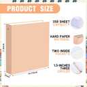 Ctosree 10 Pack 3 Ring Binder with 2 Pockets, 1.5'', Vintage Color