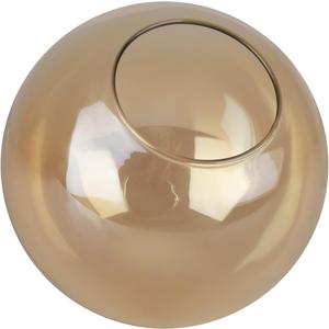 Lighting Replacement Glass Globe Shade,Amber Lampshade Glass Accessories For Pendant Lights, Wall Lights, And Ceiling Lights,5.9 Diameter, 2.64" Opening Diameter((Amber, 5.9")