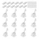 Vmaisi 12 Pack Cabinet Locks Child Safety Latches - Baby Proofing Cabinets Drawer Lock with Adhesive Easy Installation - No Drilling or Extra Screws (White) (Standard)