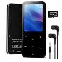 144GB MP3 Player, Bluetooth 5.2 Music Player, HiFi Sound Digital Music, Built-in HD Speaker, FM Radio, Voice Recorder, Earphones Included, MP3 Player for Friends, Kids, Students, Seniors (Black)