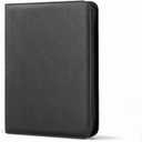 9 Pocket Trading Card Binder, Ringless Card Binder with Zipper for TCG and Sport Cards Collections, Holds 360 Cards with Side-Loading Pages, Black