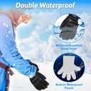 Lightweight Heated Gloves with Ultra-Thin 5000mAh Battery & USB-C Charging - 8Hrs Warmth for Men/Women, Waterproof for Skiing, Hiking, Snowboarding, Shoveling, Hunting, Arthritis Relief, L
