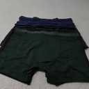 DANISH ENDURANCE Men's Cotton Boxer Briefs (6 or 10-Pack)  Soft, Stretchy, Breathable, With/Without Fly (Large, Multicolor (2 X Black, 2 X Green, 2 X Blue Melange))