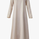 KUOIN Medieval Womens Linen Cotton Dress Chemise Renaissance Peasant Cosplay Costume Maxi, Size S